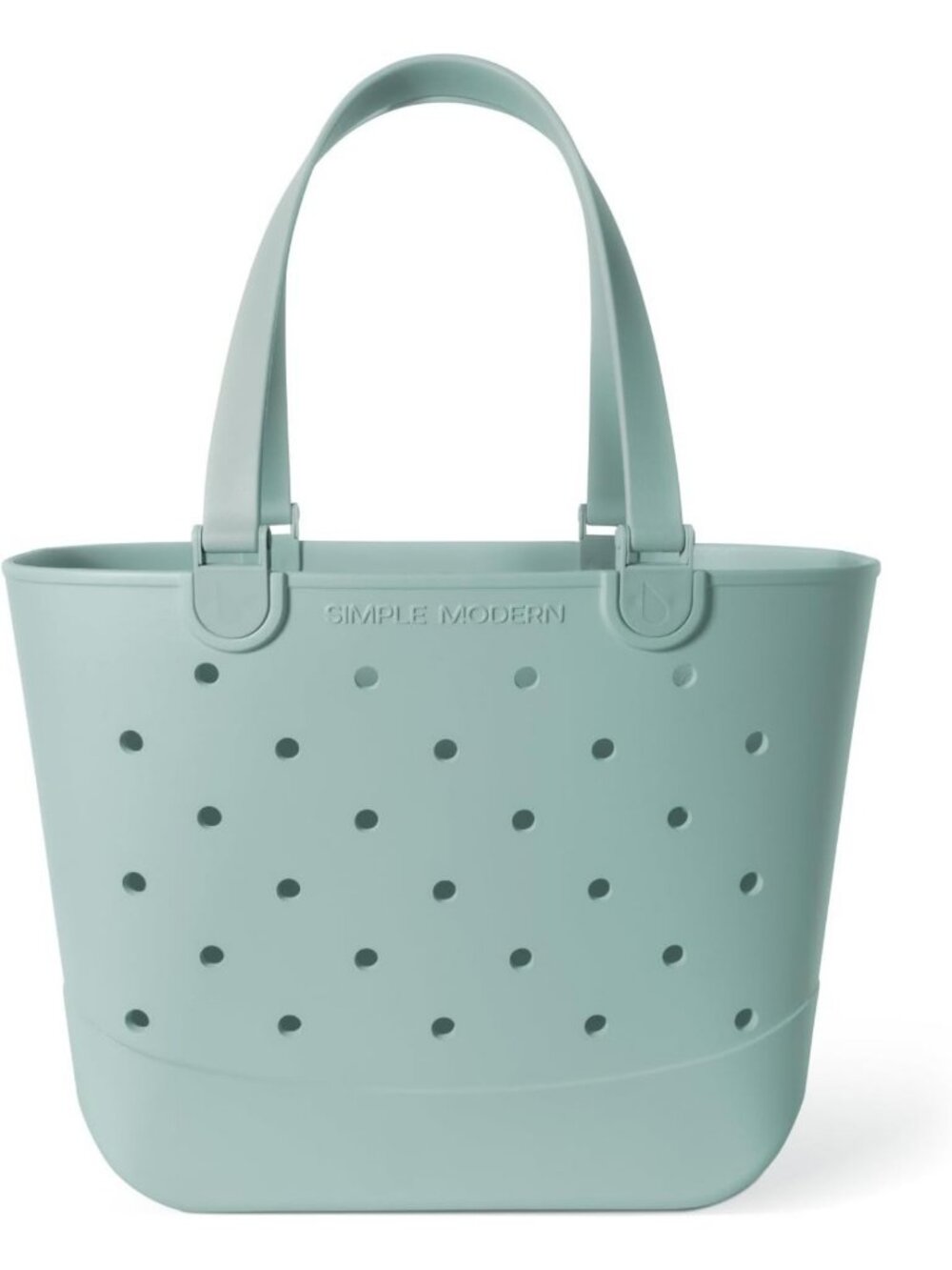 Extra Large Waterproof Rubber Beach Bag - Stylish Green Tote for Summer Fun